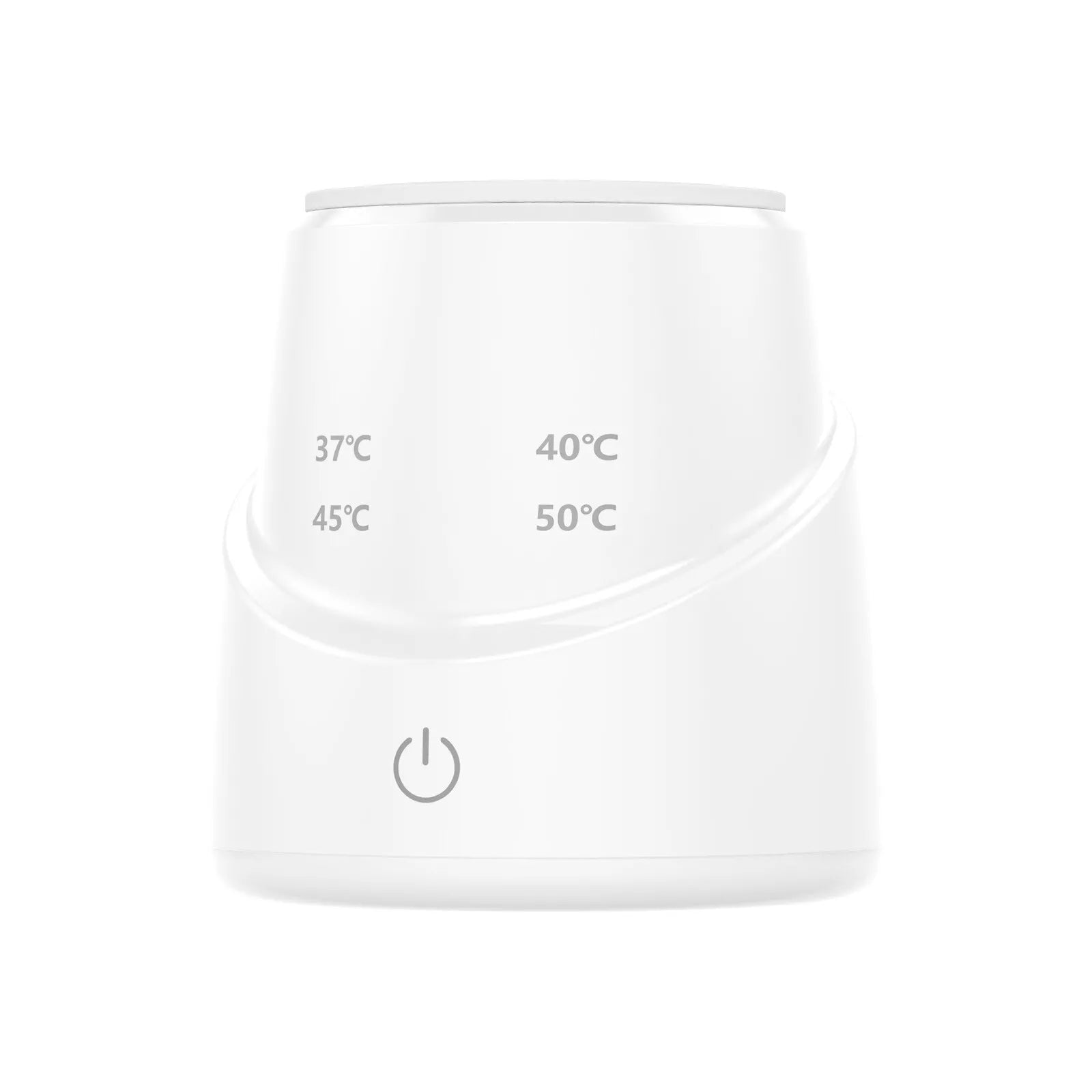 White electronic device with temperature display 